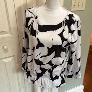 Black and White Women's Top